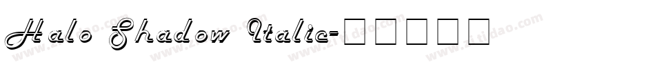 Halo Shadow Italic字体转换